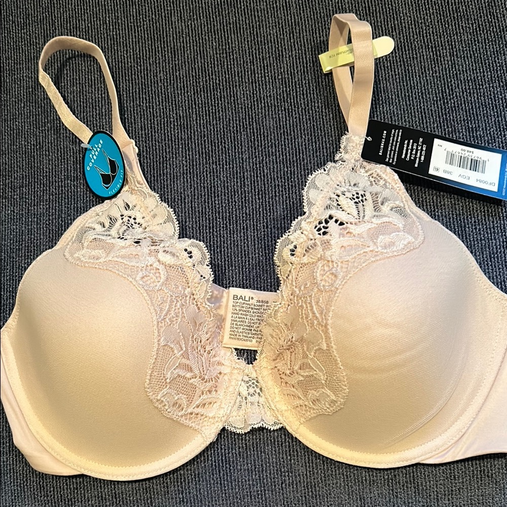 Bali Lace Underwire Bra - Nude